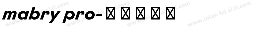 mabry pro字体转换